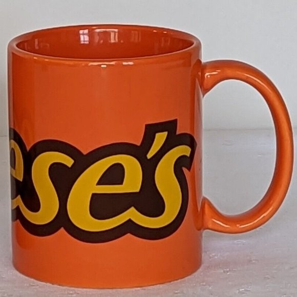 Reese's Peanut Butter Orange Mugs Set of 2 Galerie 12 oz Coffee Tea - Picture 6 of 8